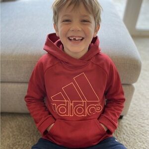 Adidas Crimson Pullover with Gold Logo